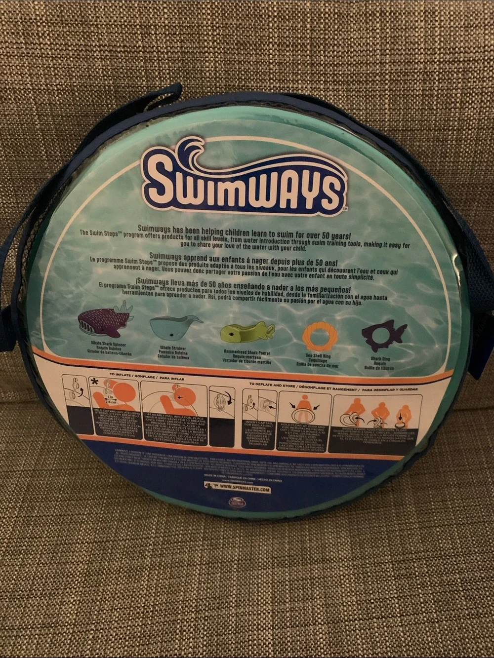 NIB SwimWays Baby Splash N Play SpringFloat (incl 5 toys)